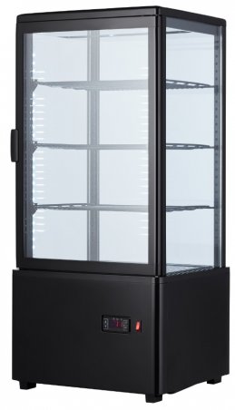 Шкаф-витрина холодильная RT78B black EWT INOX 