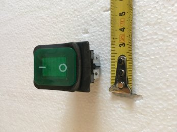 Вимикач широкий зелений для контактного гриля CG/DCG/CGL - 28963 AIRHOT